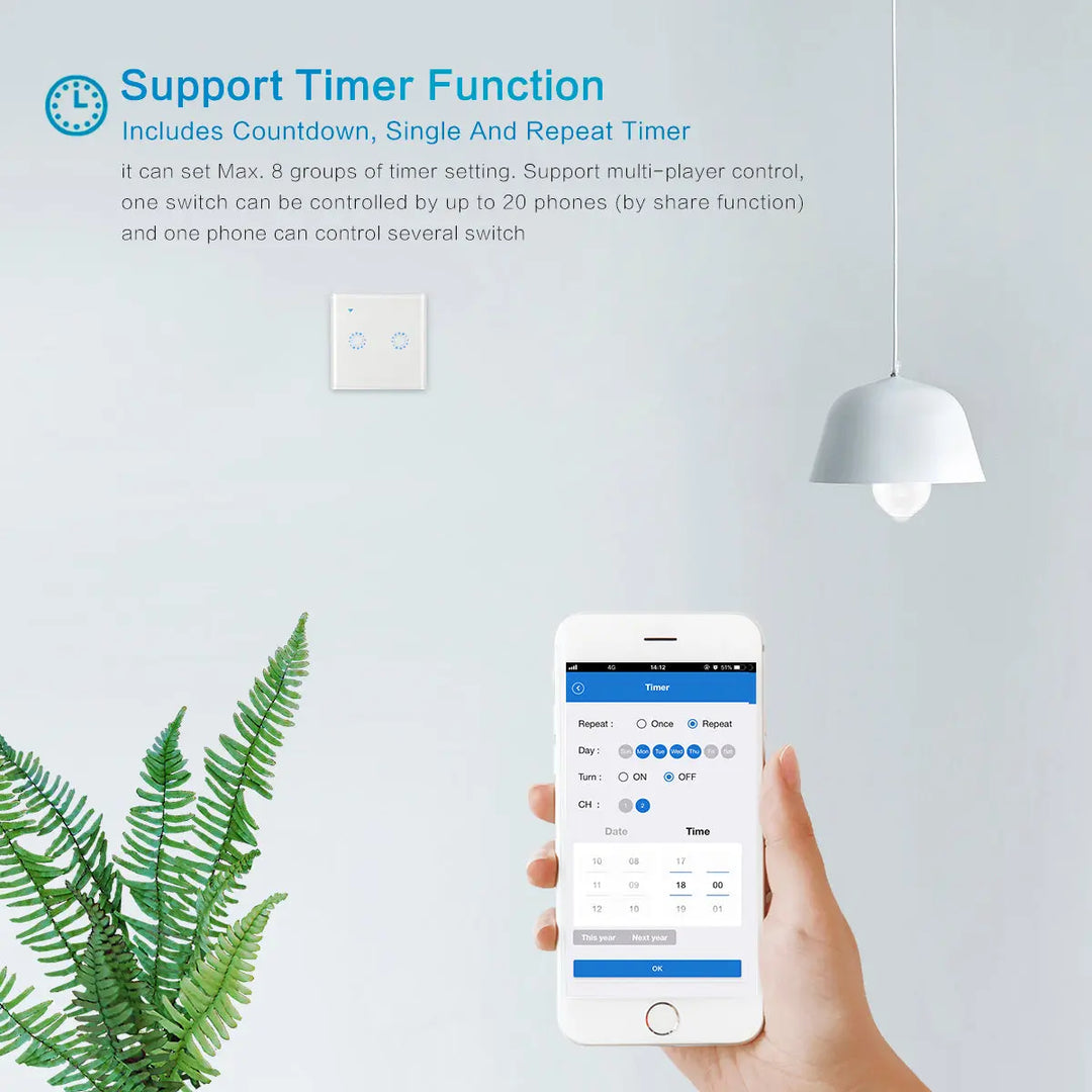 86 Type Smart Home Touch Switch EU Standard - Shakefav.com