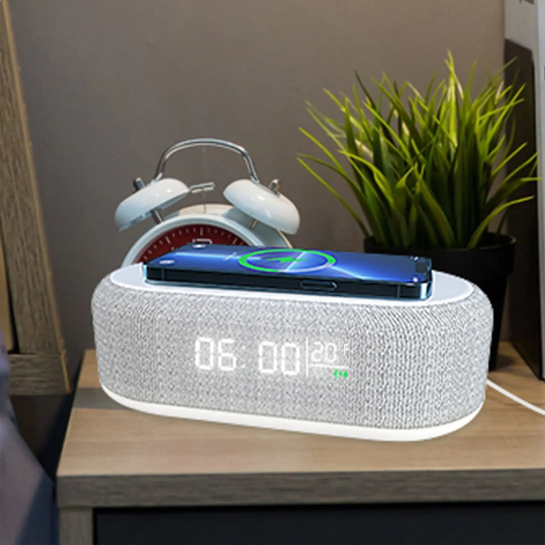 ZTECH 3-in-1 Alarm Clock with Wireless Charger - Shakefav.com