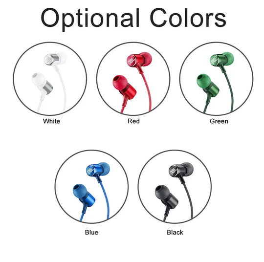 JBL LIVE100 3.5mm Wired Earphones Stereo Sound Line Control - Shakefav.com