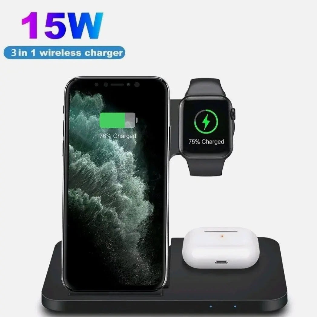 Ninja Dragons 3 in1 Wireless Foldable Charging Station-Wireless Charging Station - Shakefav.com