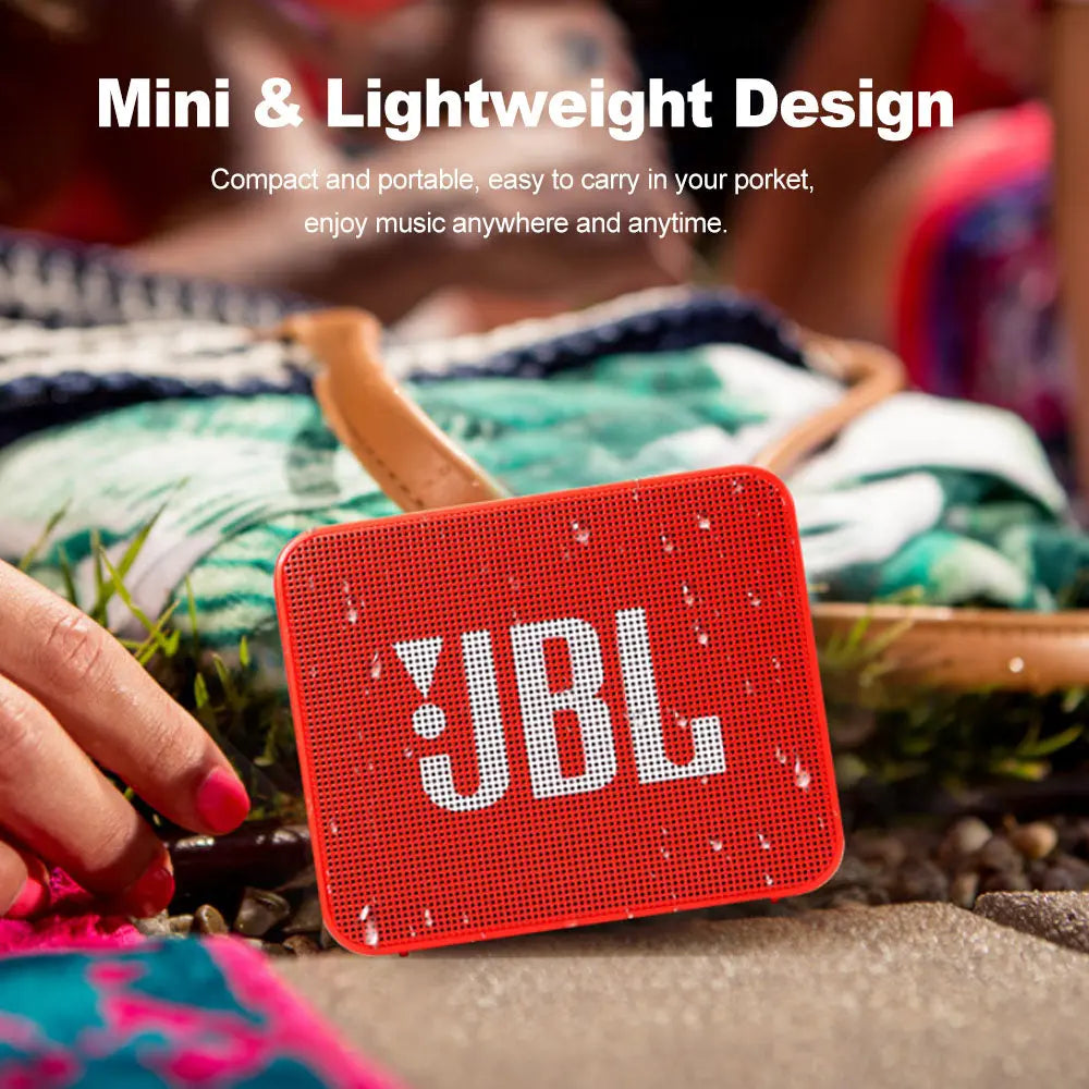 JBL GO 2 Wireless Bluetooth Speaker IPX7 Waterproof With Mic - Shakefav.com