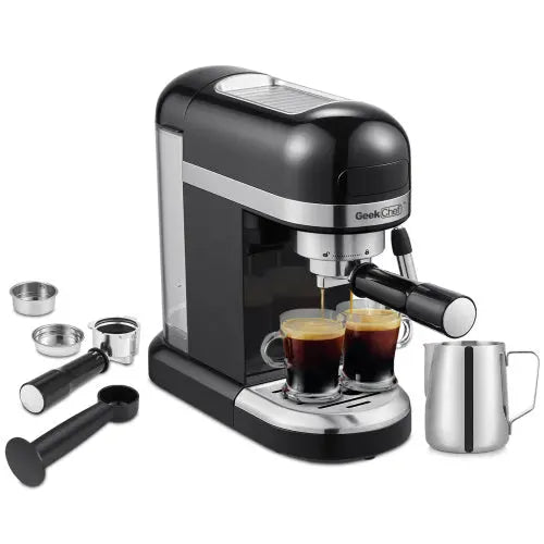 20 Bar Espresso Machine 1350W High Performance With Safety Valve - Shakefav.com