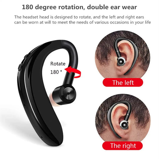 Wireless Headset Business Earbuds Drive Call Sports Earphones - Shakefav.com