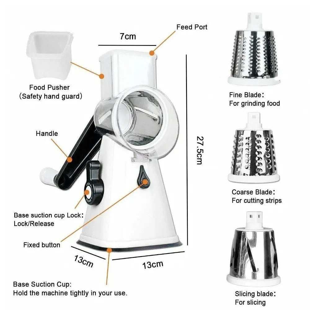 Multi-functional Stainless Steel Kitchen Slicer Grater Kit - Shakefav.com