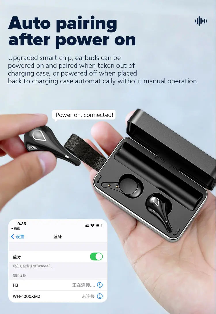 Hifi Stereo TWS Wireless Bluetooth V5.0 Earphones - Shakefav.com