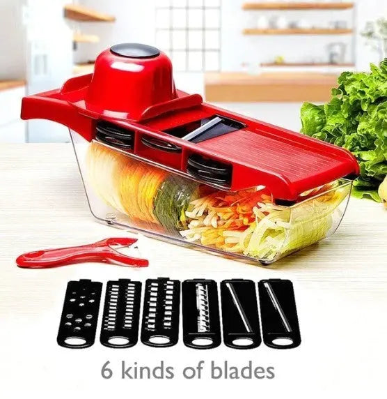 Stainless Steel 6 Blades Vegetable Slicer - Shakefav.com