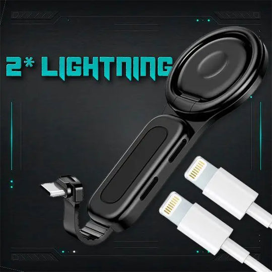 Dual Port Phone Ring Holder Adapter for Lightning Jack Adapter - Shakefav.com