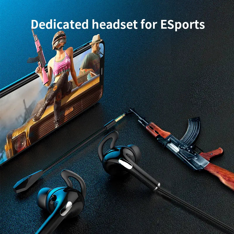 Wired Gaming Headset Earphone In-Ear Headphones with Mic - Shakefav.com