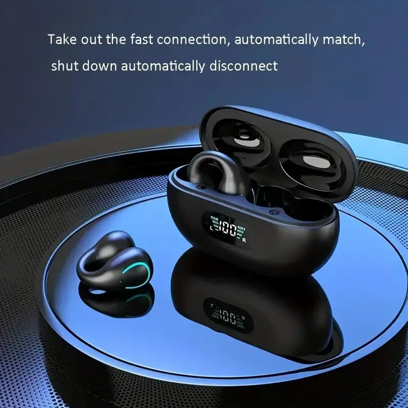 Open Ear Clip Wireless Earplugs Bluetooth TWS-Open Ear Headphones - Shakefav.com