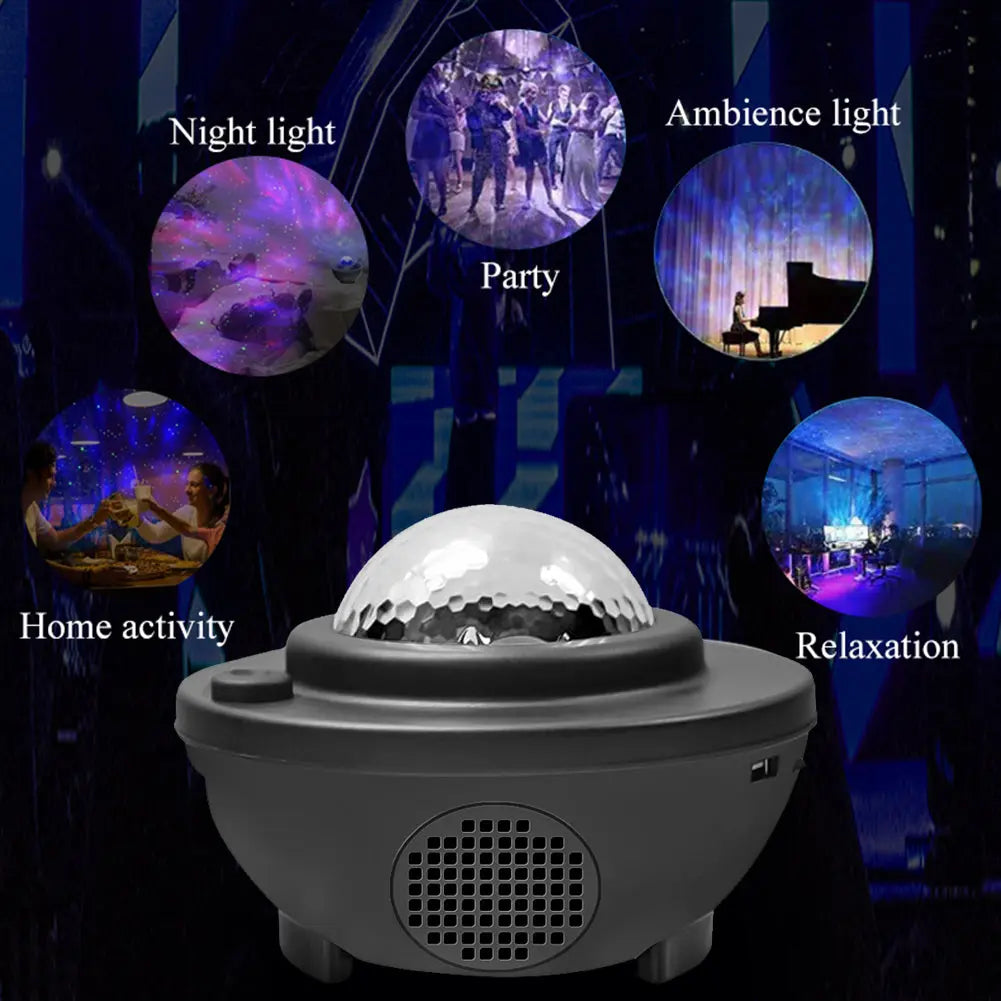 Colorful Starry Sky Galaxy Projector with Bluetooth Speaker - Shakefav.com