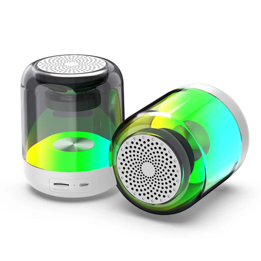 ZTECH SYNCWAVE 2-Pack of LED Wireless Speakers with Synchronized Audio - Shakefav.com