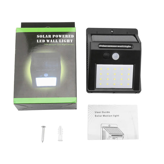 Waterproof 20 LED Solar Motion Sensor Wall Light - Shakefav.com