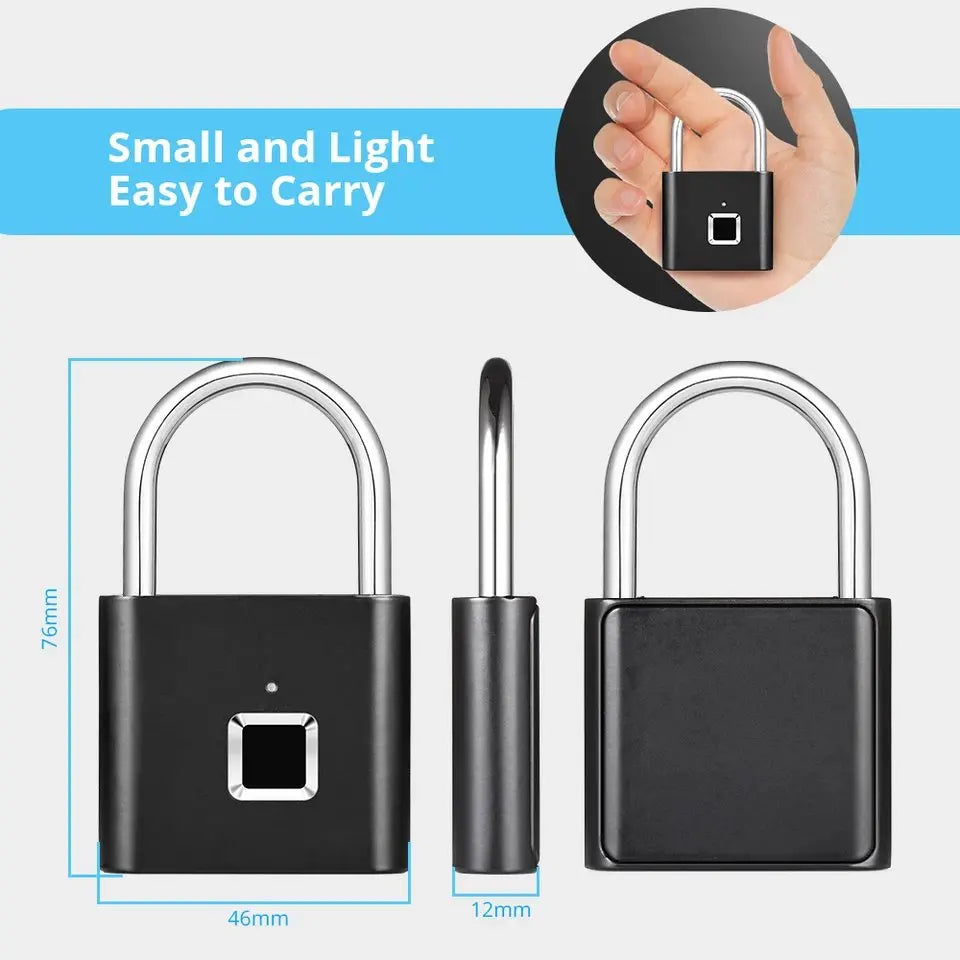 Fingerprint padlock - Shakefav.com