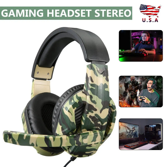 3.5mm Gaming Headset Stereo Surround Headphone For PS4 Laptop Xbox - Shakefav.com