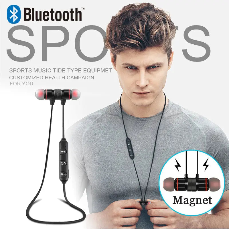 Wireless Bluetooth 4.0 Headset Sports Black - Shakefav.com