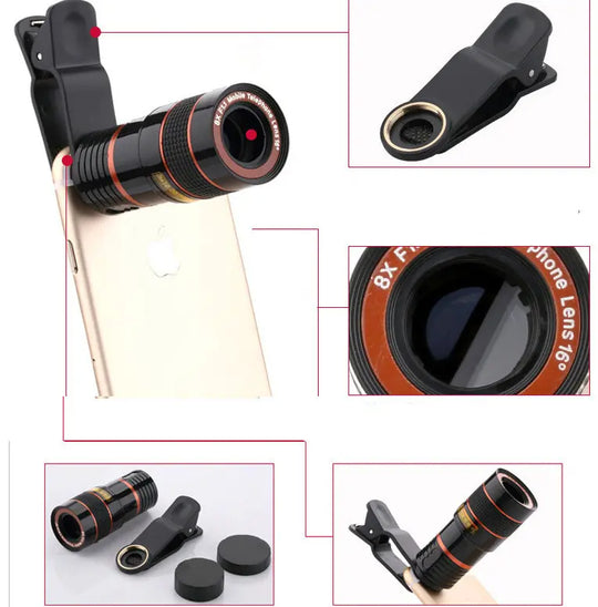 Mobile Phone Universal 8X8 Optical Zoom Telescope-8x Zoom Telescope for Mobile Phones - Shakefav.com