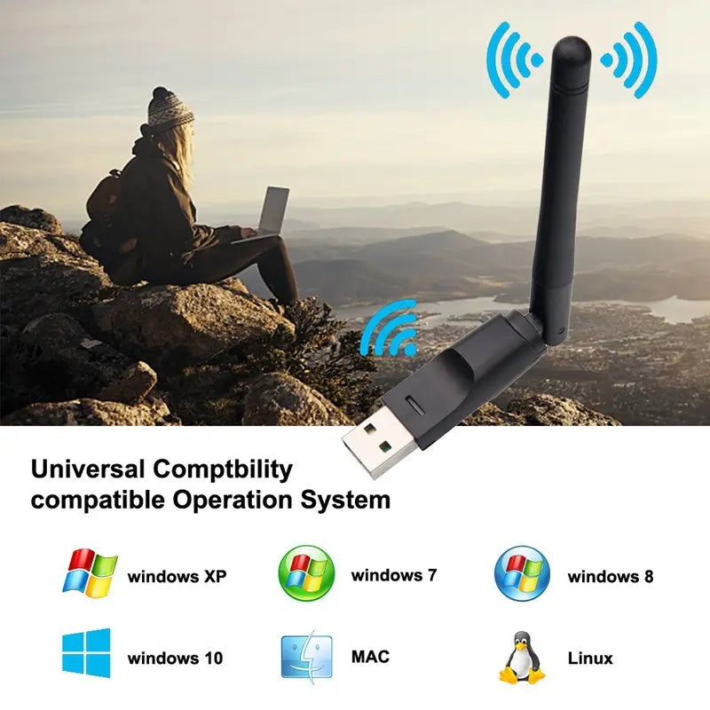 USB WiFi Adapter Wireless Network Antenna LAN Adapter - Shakefav.com