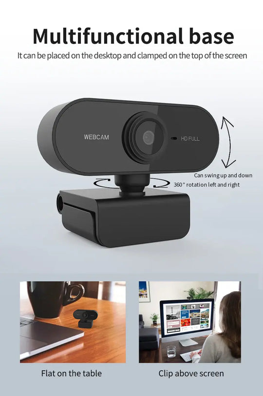 Webcam 1080P Full HD Web Camera With Microphone - Shakefav.com