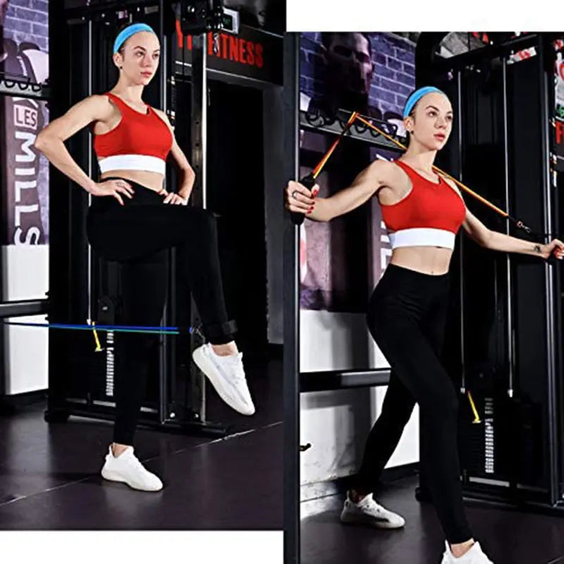 11Pcs Fitness Equipment Resistance Band Set - Shakefav.com