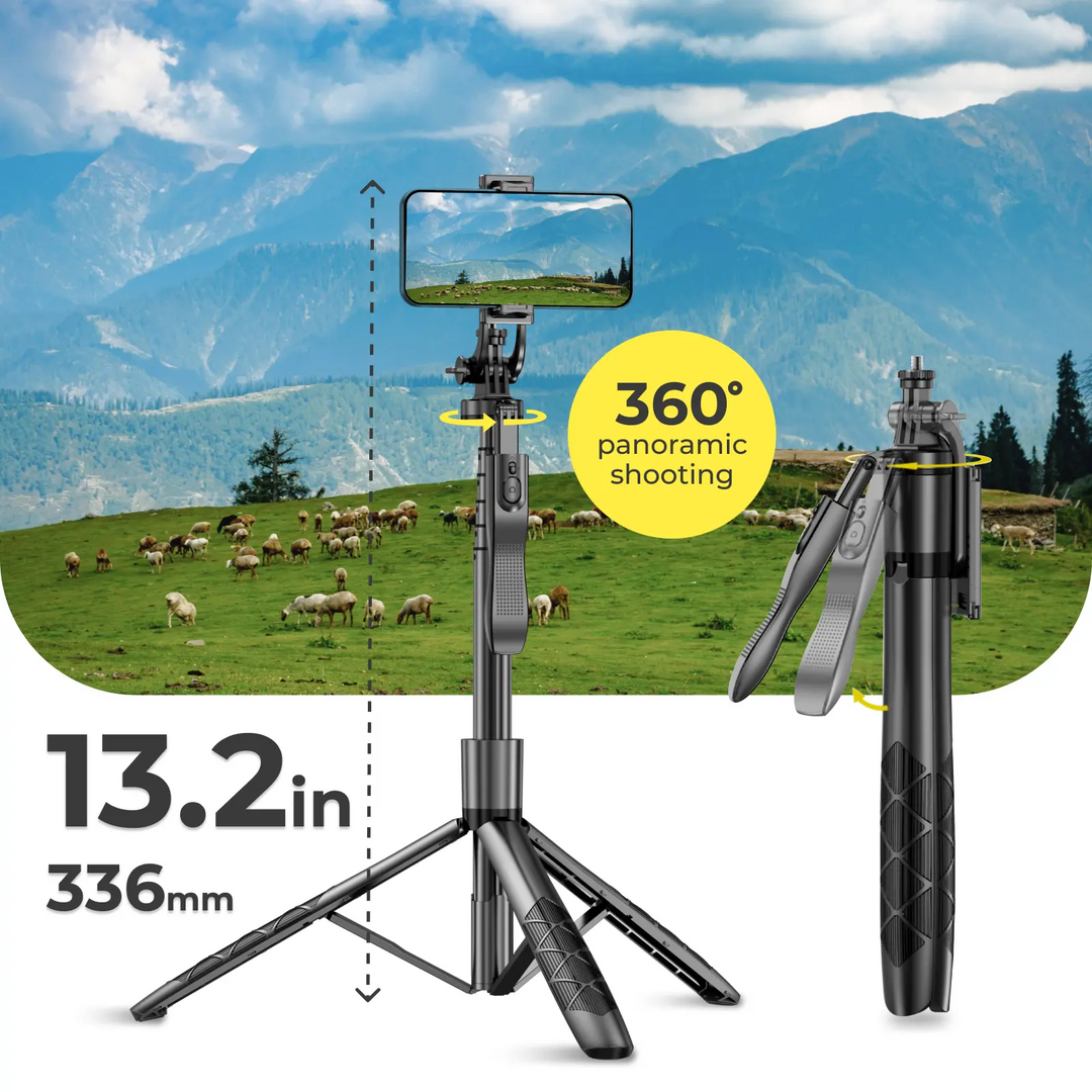 Phone tripod 62 inch selfie stick for cell phone with remote Bronze Pallas