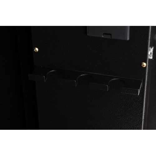 Black Stainless Steel Gun Security Cabinet with Electronic Keypad