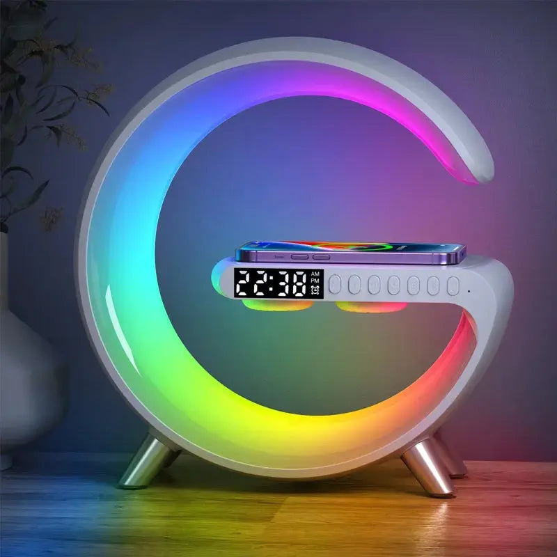 Multifunctional Wireless Charger Alarm Clock Speaker APP Control - Shakefav.com