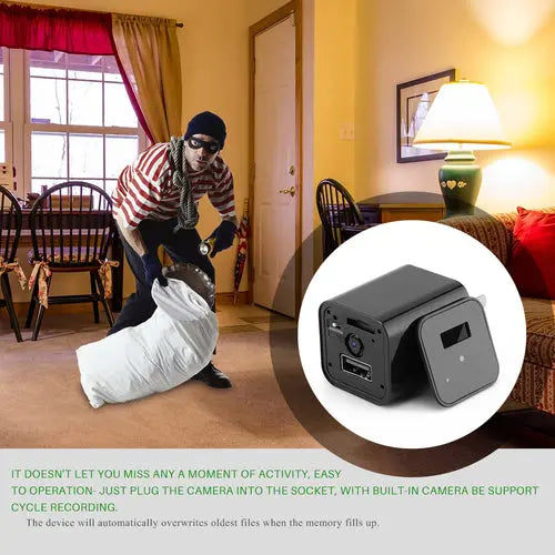 Hidden Camera HD 1080P USB Charger Home Security - Shakefav.com