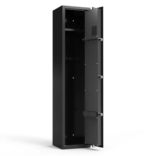 Black Stainless Steel Gun Security Cabinet with Electronic Keypad - Shakefav.com