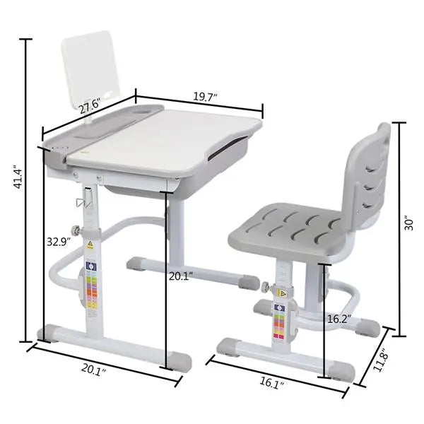 70CM Lifting Table Can Tilt Children Learning Table And Chair - Shakefav.com