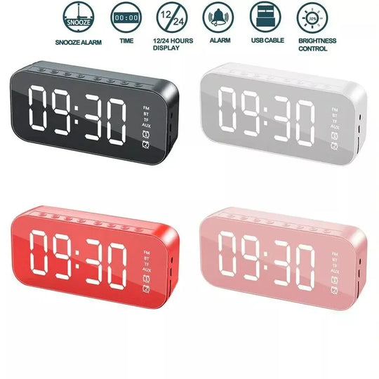 LED Display Alarm Clock Wireless Bluetooth Speakers - Shakefav.com