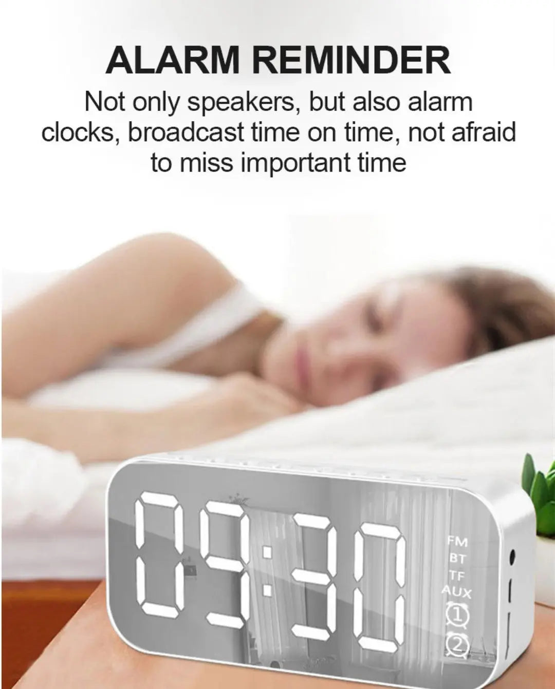 LED Display Alarm Clock Wireless Bluetooth Speakers - Shakefav.com