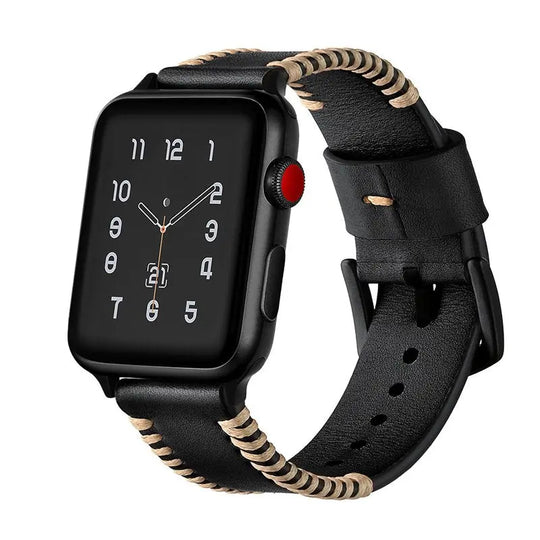 Sewing Process Leather Apple Watch Band - Shakefav.com