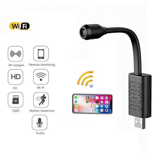 Wifi Mini DIY Camera USB 1080P Camera Motion Detect Home Security - Shakefav.com