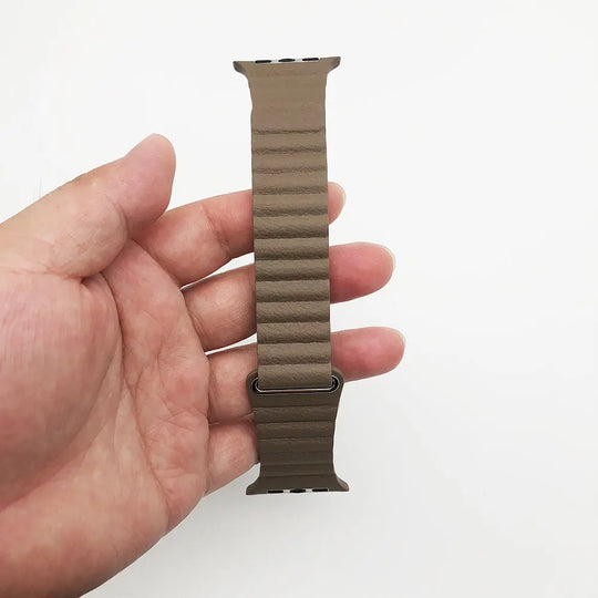 Magnet Genuine Leather Apple Watch Band - Shakefav.com