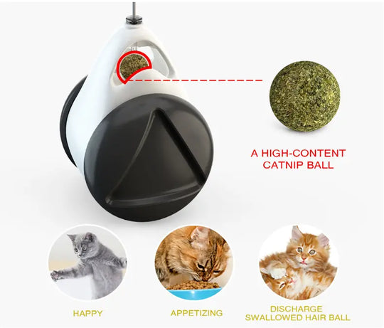 Tumbler Balanced Wheel Swinging Ball Cat Toy-Cat Swinging Toy - Shakefav.com