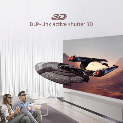 زجاج ثلاثي الأبعاد لجهاز عرض DLP ثلاثي الأبعاد UFO U50 P12 R19 DLP-Link Active Shutter