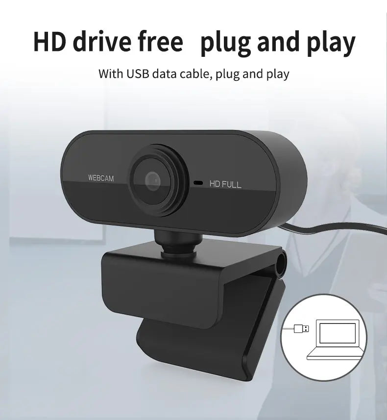 Webcam 1080P Full HD Web Camera With Microphone - Shakefav.com