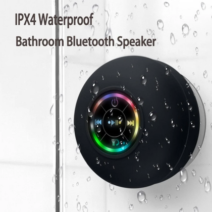 Mini portable waterproof RGB bluetooth speaker with sucker