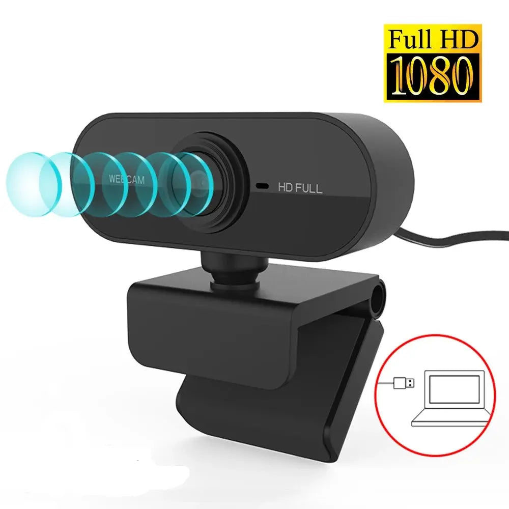 Webcam 1080P Full HD Web Camera With Microphone - Shakefav.com