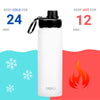 DRINCO® 22oz Stainless Steel Sport Water Bottle - Artic White