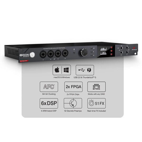 Antelope Audio - Orion Studio Synergy Core | 16x26 TB Audio Interface - Shakefav.com