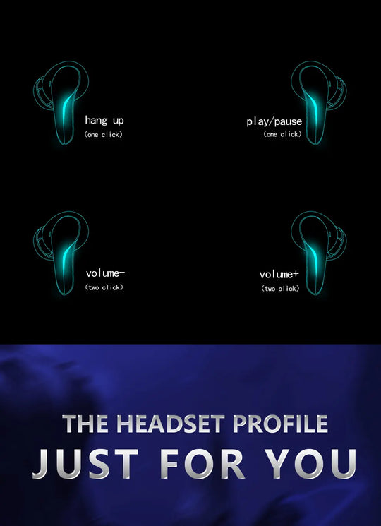 Bluetooth 5.1 Wireless HiFi Stereo TWS Gaming Headsets-Bluetooth 5.1 headphones - Shakefav.com