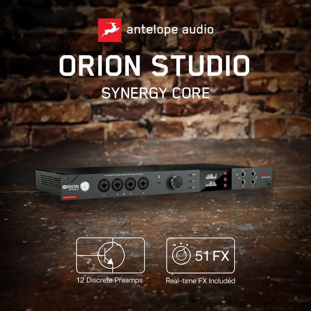 Antelope Audio - Orion Studio Synergy Core | 16x26 TB Audio Interface - Shakefav.com