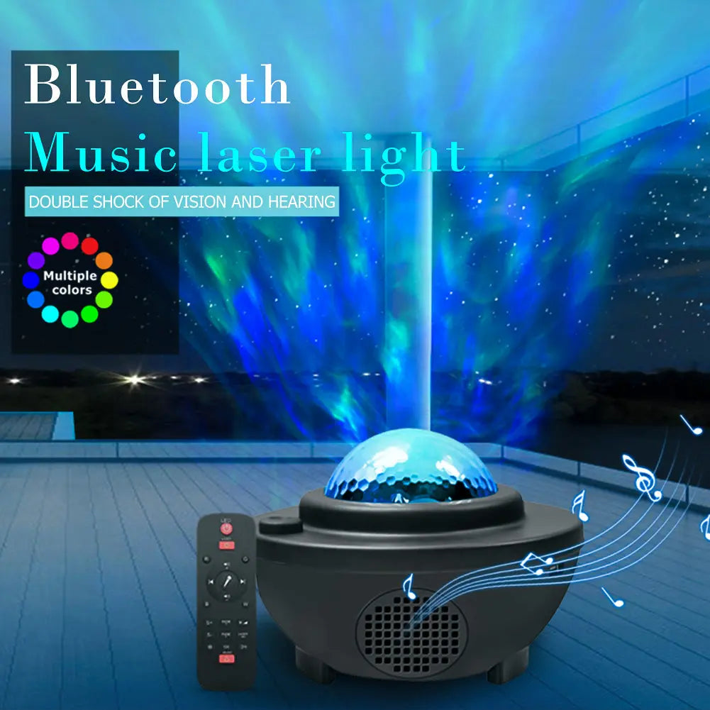 Colorful Starry Sky Galaxy Projector with Bluetooth Speaker - Shakefav.com