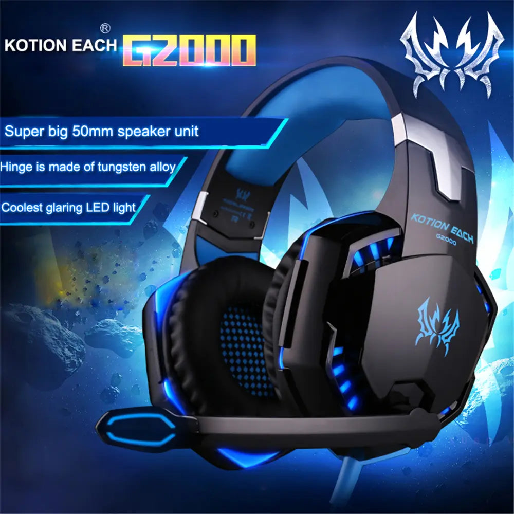 KOTION EACH G2000 Stereo Gaming Headset for PC Laptop PS4 Xbox - Shakefav.com