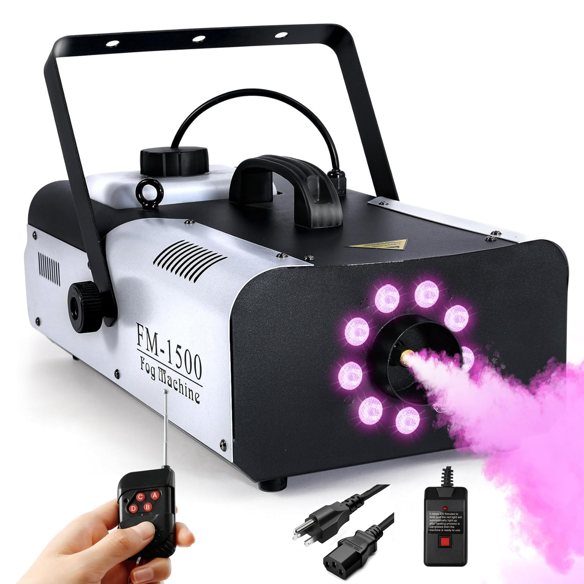 1500W Fog Machine for Halloween Party with Remote Control- FOG 1500
