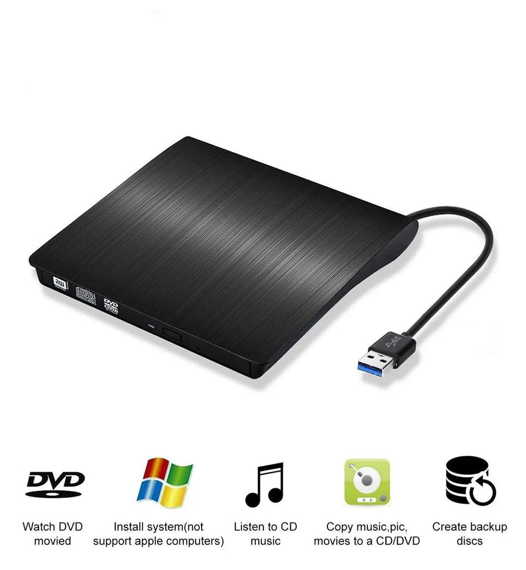 USB 3.0 External DVD Drive CD/DVD-RW Drive Writer - Shakefav.com