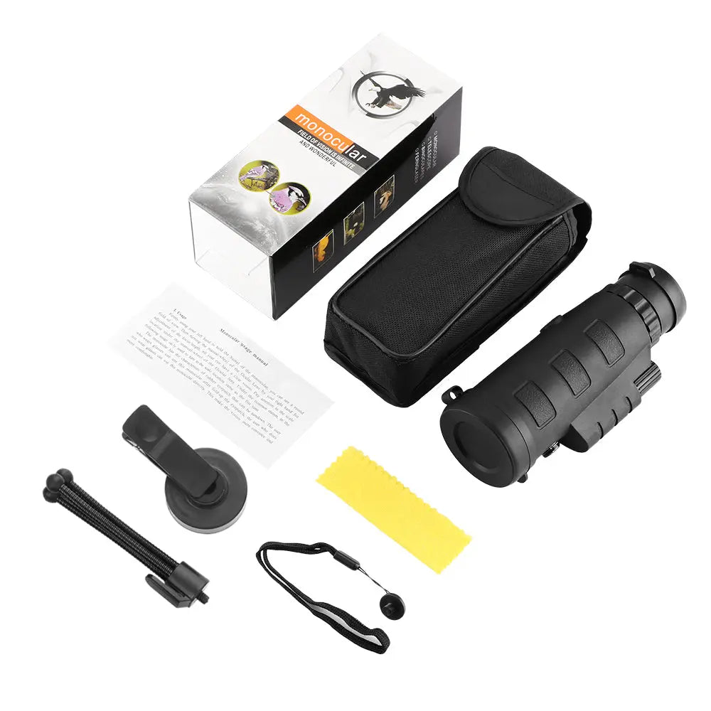 10X HD Optical Monocular Telescope with Phone Clip - Shakefav.com