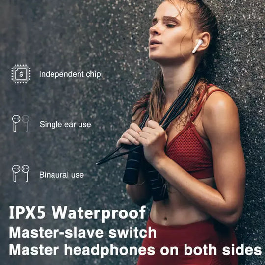 Sports Headsets Touch Control TWS Bluetooth 5.0 Earphones - Shakefav.com