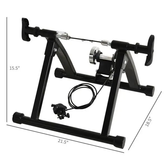 Soozier Indoor Magnetic Bike Bicycle Trainer Stand 5 Level Resistance - Shakefav.com